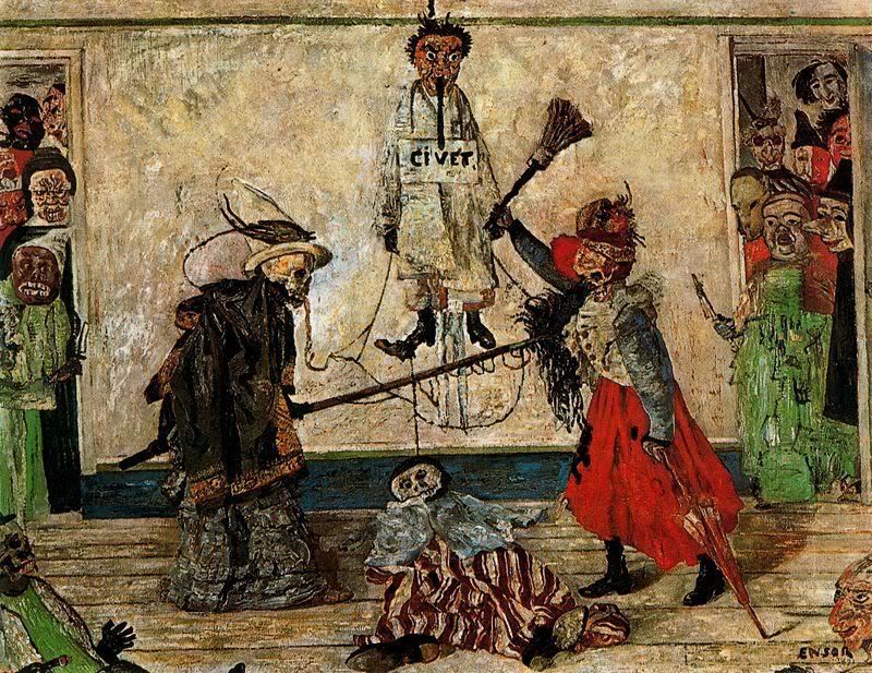 Masks Fighting over a Hanged Man ensor_works — LiveJournal