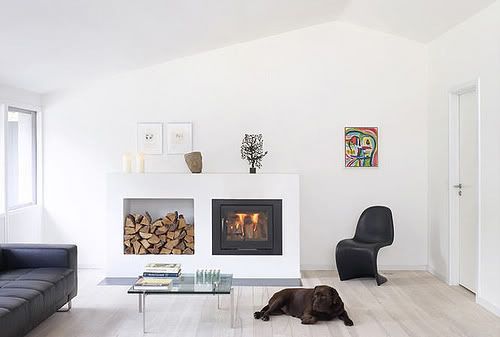 Contemporary dining furniture with minimalist interior