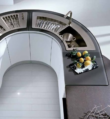  Integra U-Shape Kitchen: Contemporary Kitchen Set Designed by Pedini 4