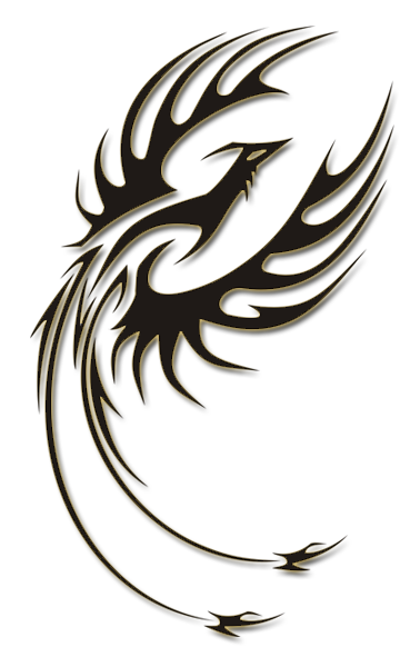 tribal phoenix tattoos. phoenix wings tattoo on
