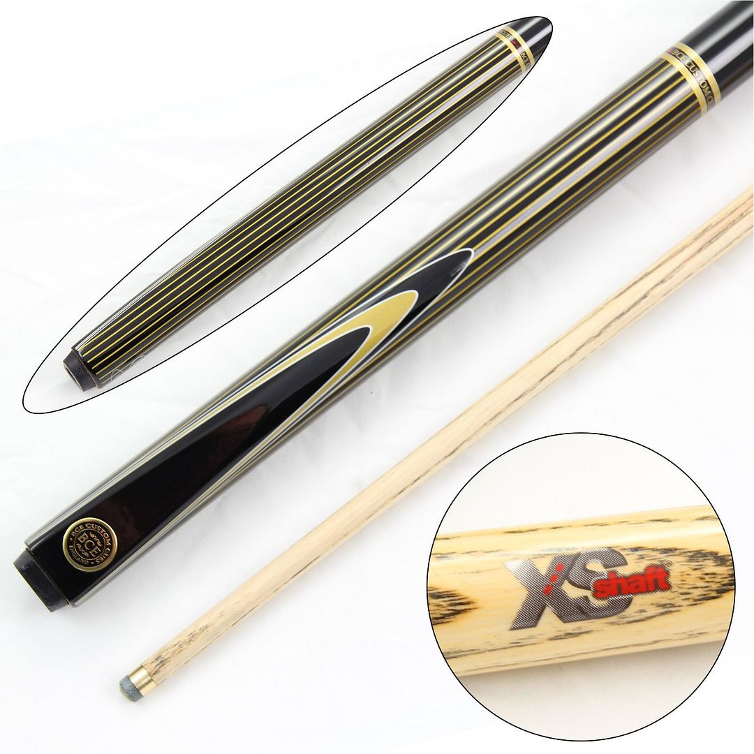 Stylish BCE Gold PINSTRIPE Extra Smooth 2pc Ash Snooker Pool Cue 9.5mm Tip eBay