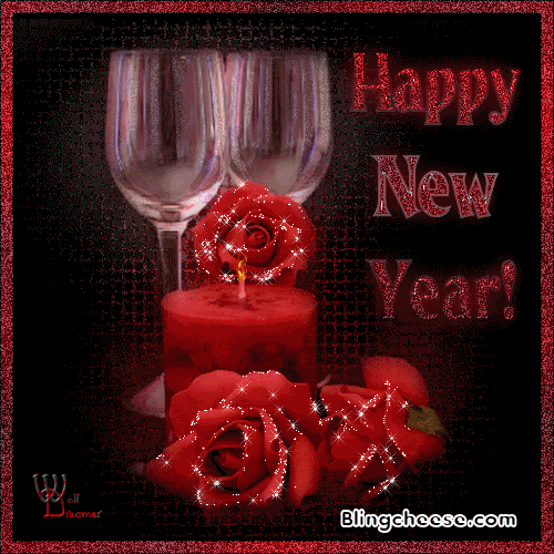 new_years_rose_candle.gif Pictures, Images and Photos