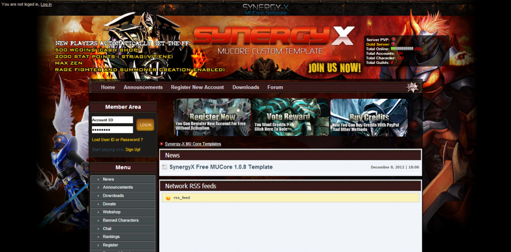 ScriptKid - [Release] MUCore Template - SynergyX FREE - RaGEZONE Forums