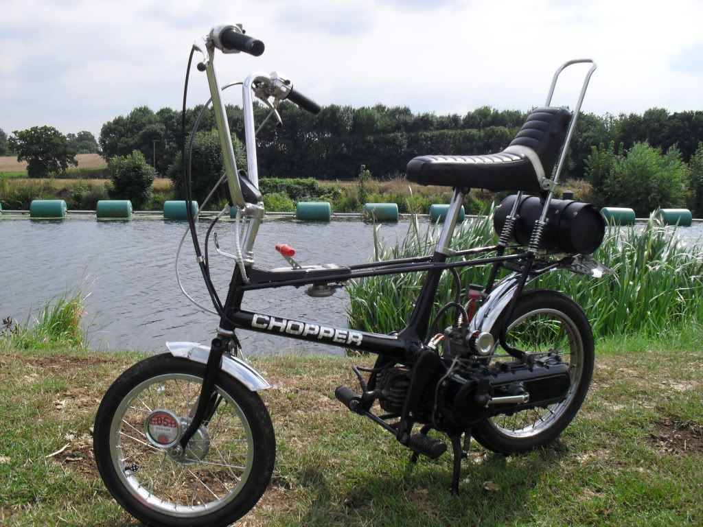 raleigh chopper with engine