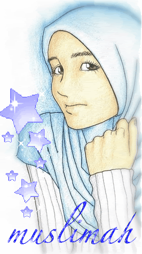 Muslimah Girl In Baby Blue **Animated 