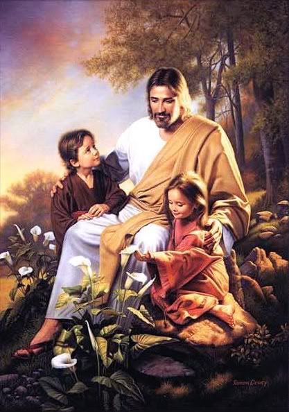 Jesus and the children Pictures, Images and Photos