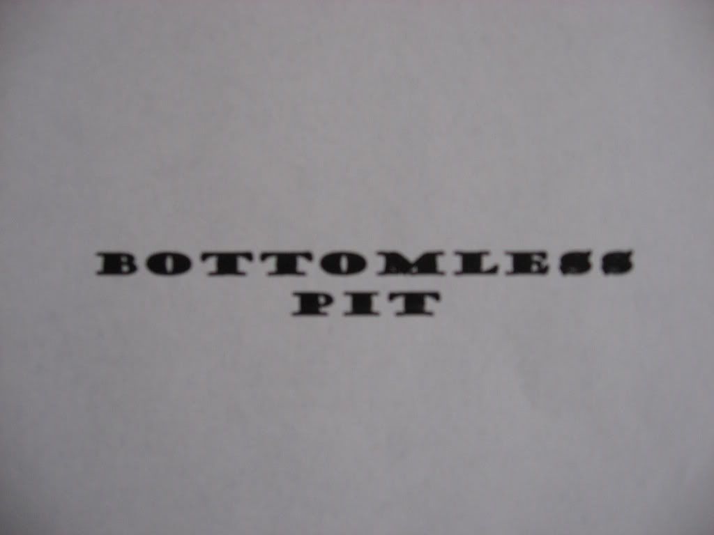 Bottomless pit