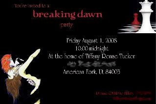 Breaking Dawn Invitation