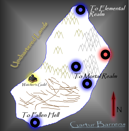 Map of Gartur Barrens