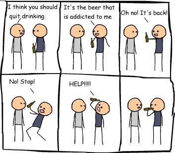 Beer Addict Comic Strip