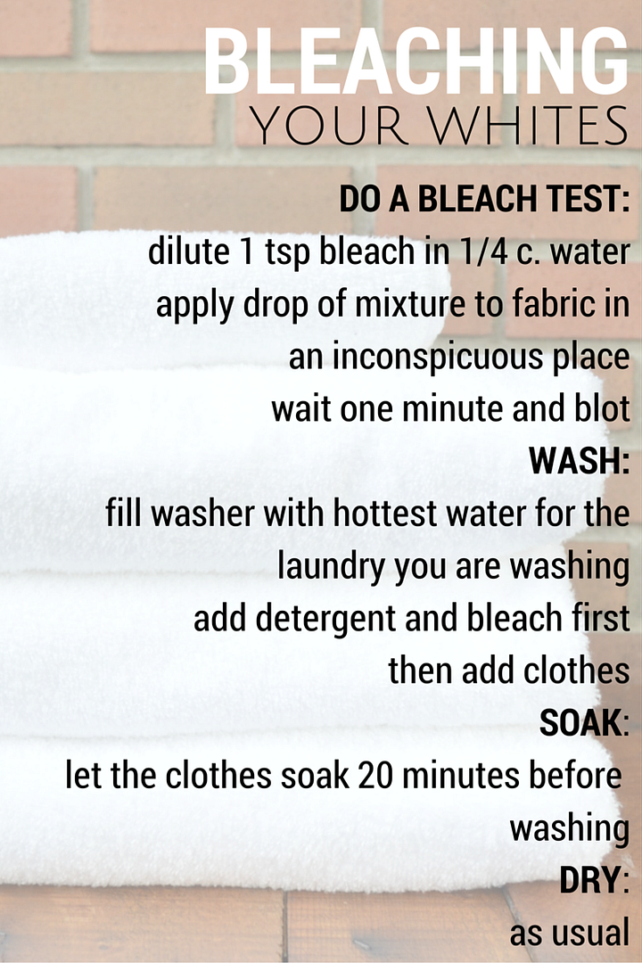 bleaching bathroom towels