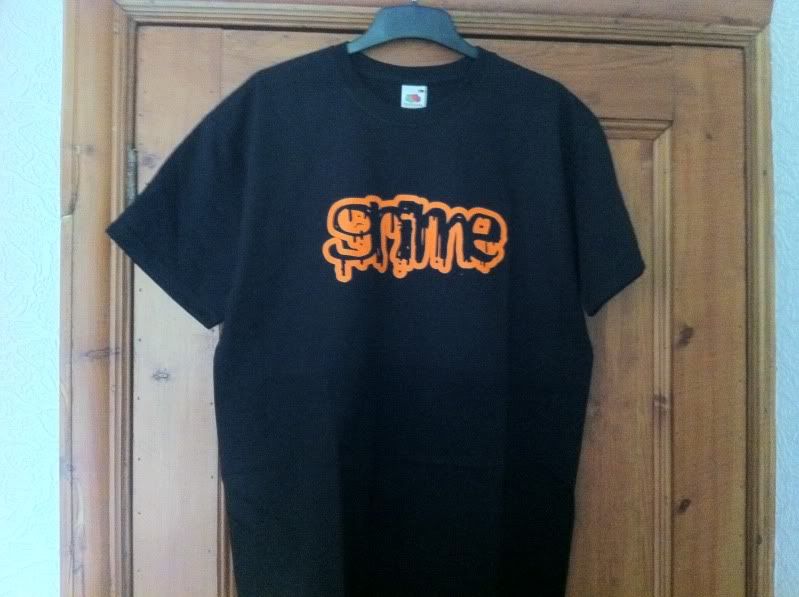 Orange Logo, Black Tee