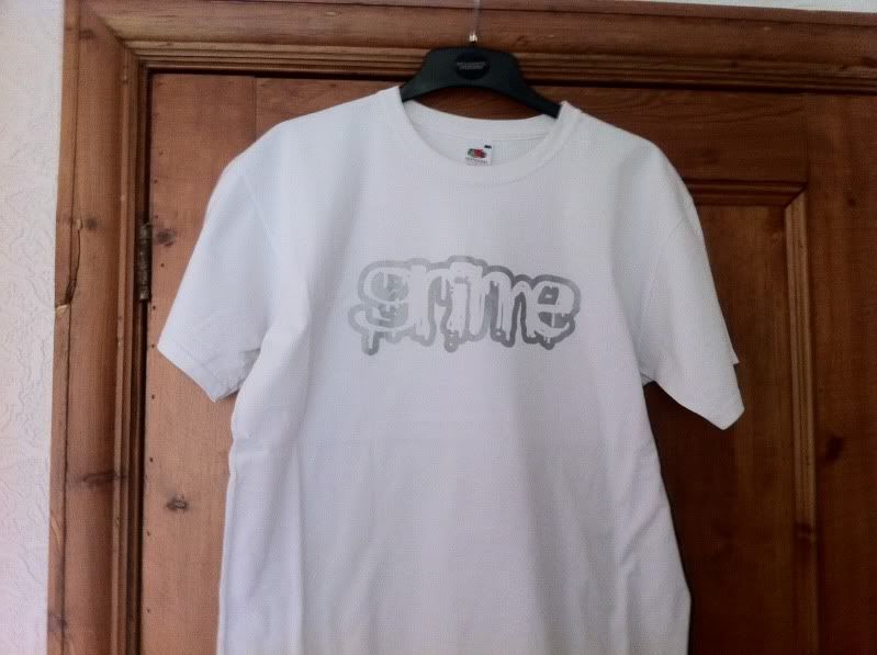 Silver Logo, White T