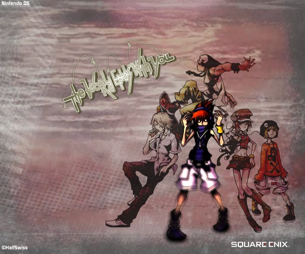 [Wallpaper and Poster] The World Ends with You. I really liked my box art, 