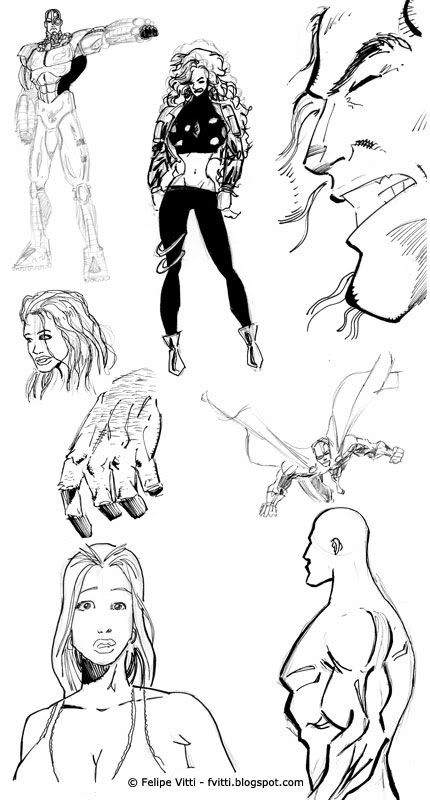Sketch Book Quadrinhos 01