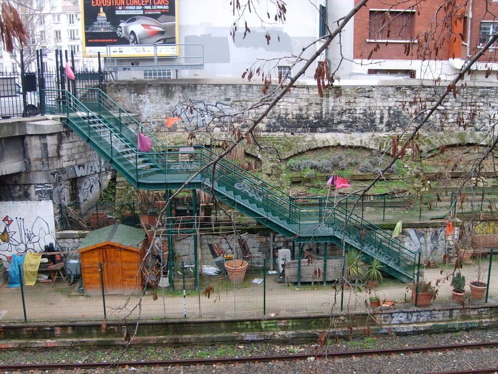 Tracks Garden Stairs