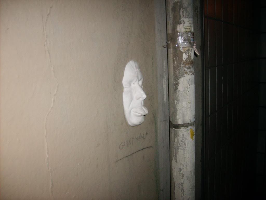 mask in wall