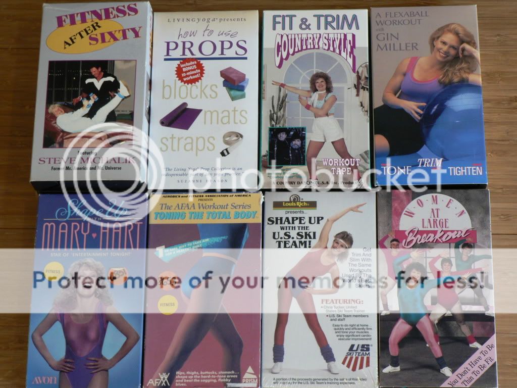 Huge Lot of 28 Exercise Fitness VHS Videos Workout Set  